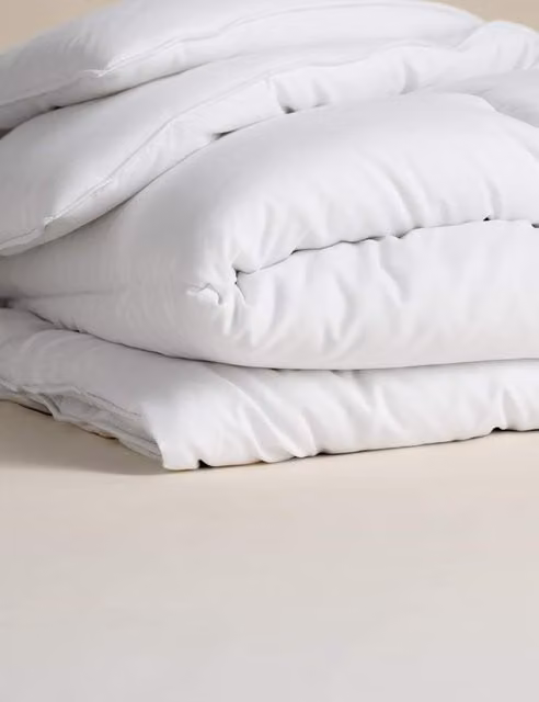 M&S Smart Wash & Dry Anti Allergy 13.5 Tog Microfibre Duvet in White