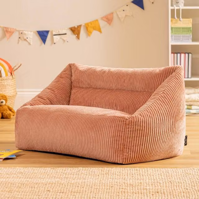 icon Kids Cecilia Jumbo Cord Sofa Bean Bag in Pink – 1