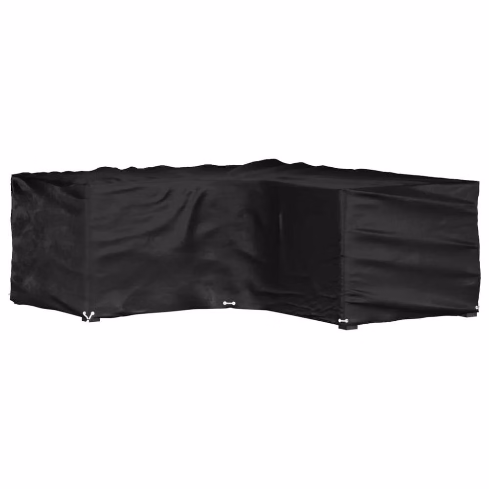 Berkfield Home L-Shaped Garden Furniture Cover in Black, W/D/H: 185 x 185 x 70 cm – 2
