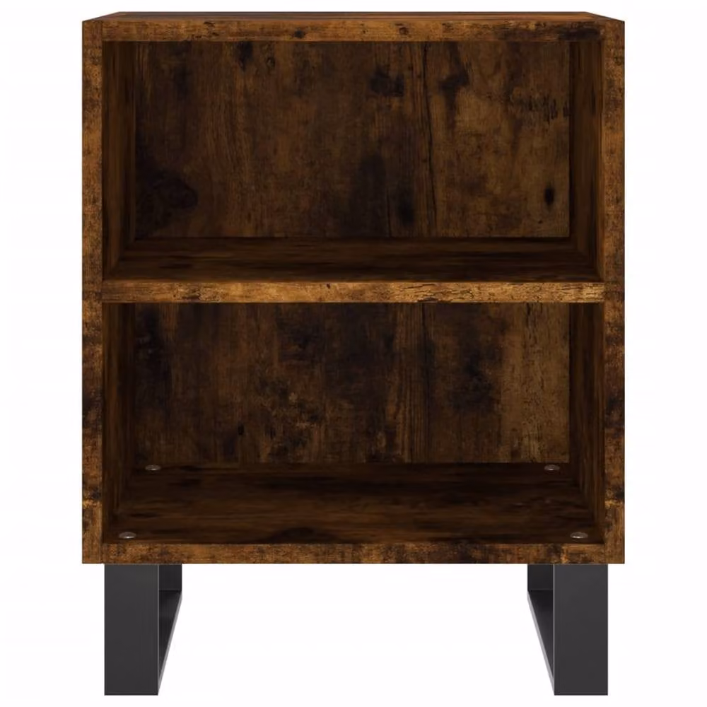 Berkfield Home Bedside Cabinet in Smoked Oak Brown, W/D/H: 40 x 30 x 50 cm – 4