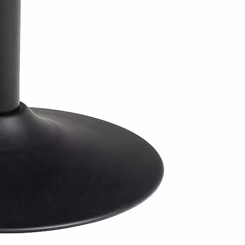 AC Design Furniture Modern Round Ceramic and Metal Side Table, Black, H: 45 cm, W: 60 cm, D: 60 cm – 5