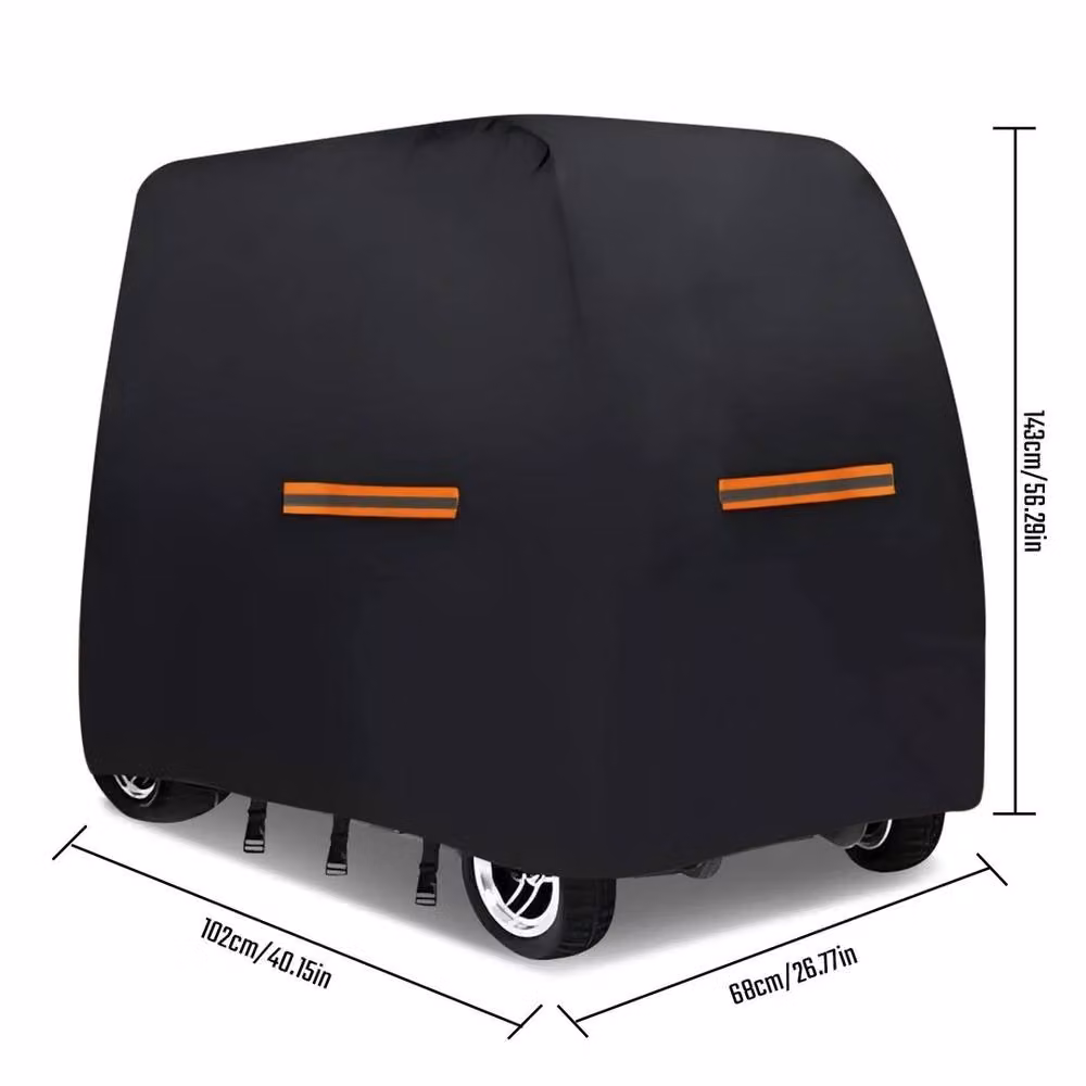 VOGREX Heavy Duty 210D Oxford Mobility Scooter Storage Cover in Black – 2