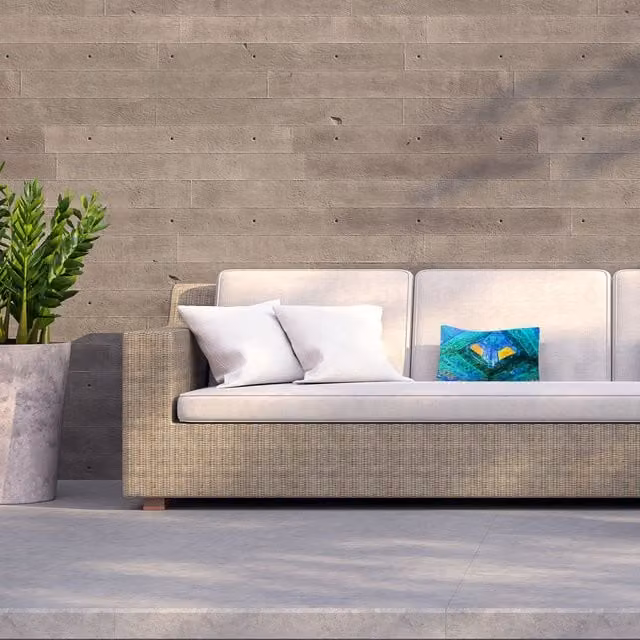 Benjamin Tate Design LTD Looking Up Outdoor Cushion in Blue