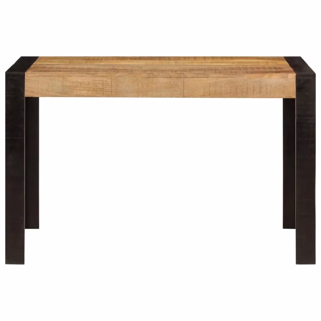 Berkfield Home Rectangular Mango Wood Dining Table in Brown, W/D/H: 120 x 60 x 76 cm – 2