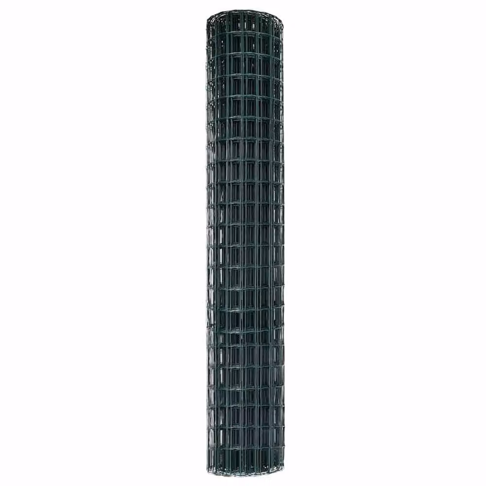 Berkfield Home Euro Fence Green PVC Coated Steel Rectangular Fencing, H: 1.6 m x W: 10 m – 4