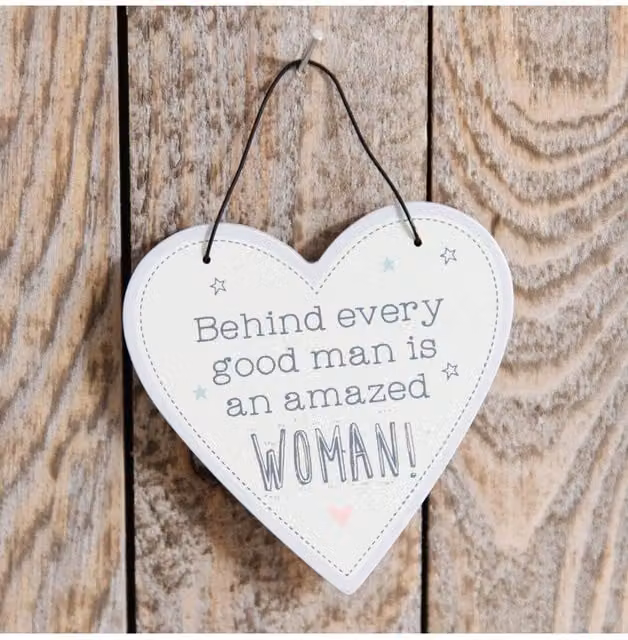 KDMD Behind Every Good Man Hanging Sign 3 Pack in White