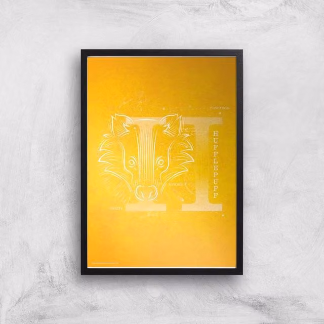 Harry Potter Hufflepuff Multicolour Giclee Paper Art Print, A2