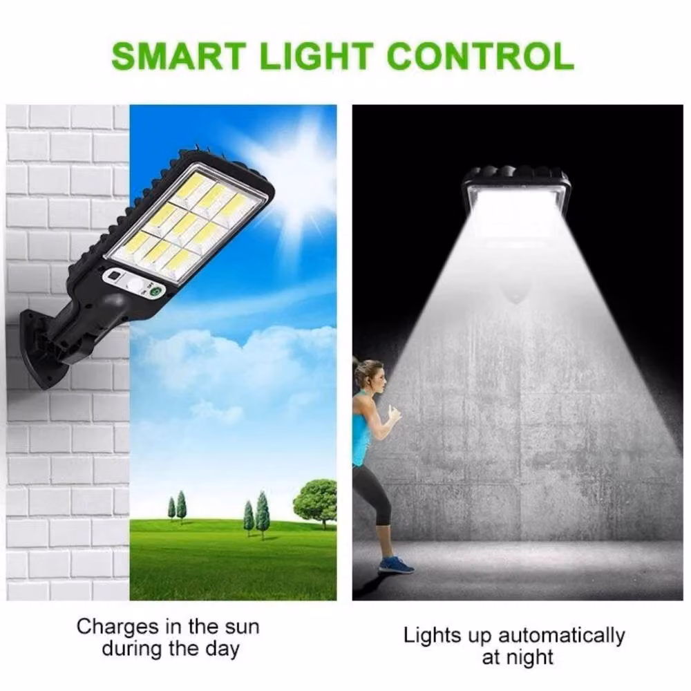 Kelvenix Solar LED Outdoor Wall Light with PIR Motion Sensor and Remote Control, Black – 8