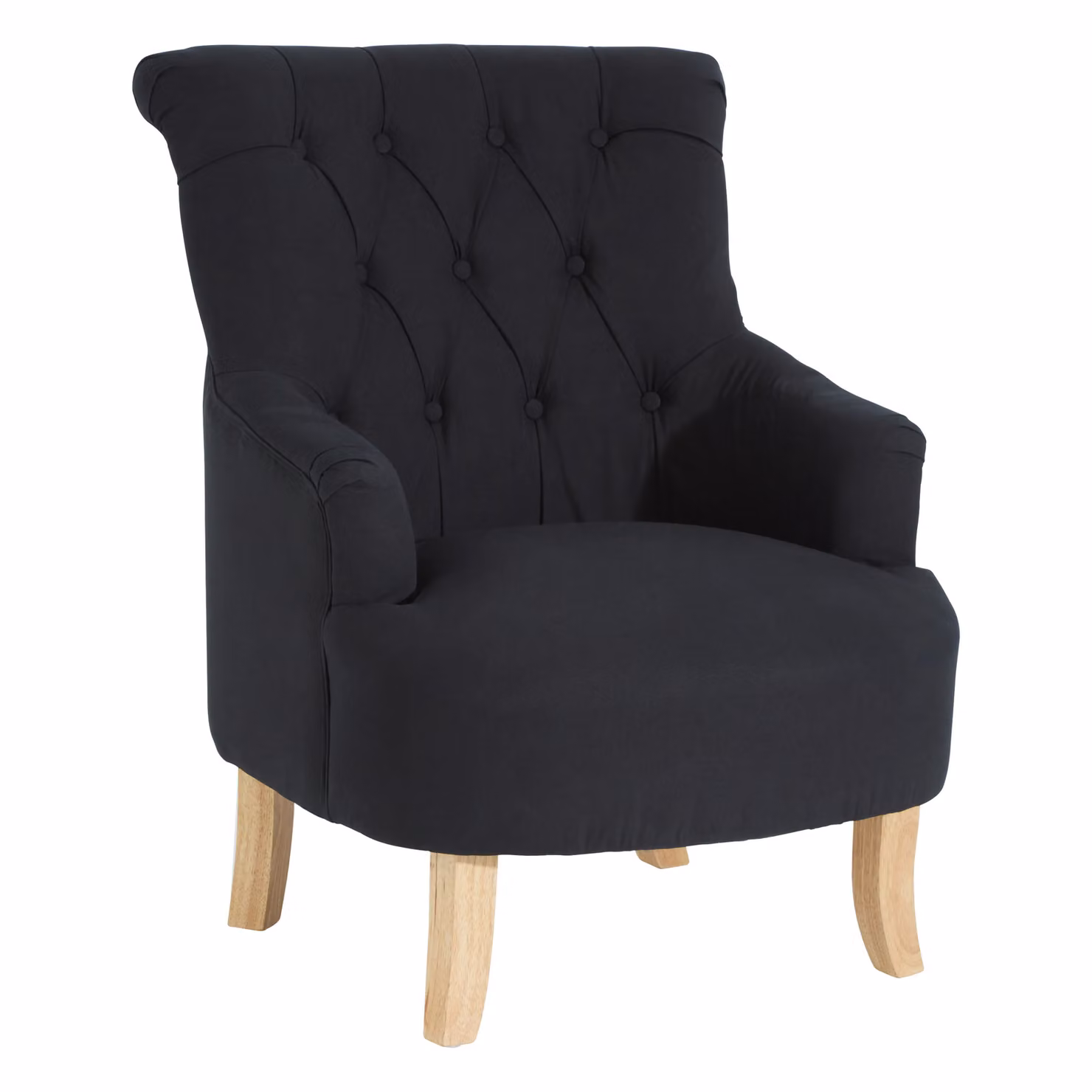 Orsina Mid Century Black Fabric Armchair by Interiors by Premier – 2