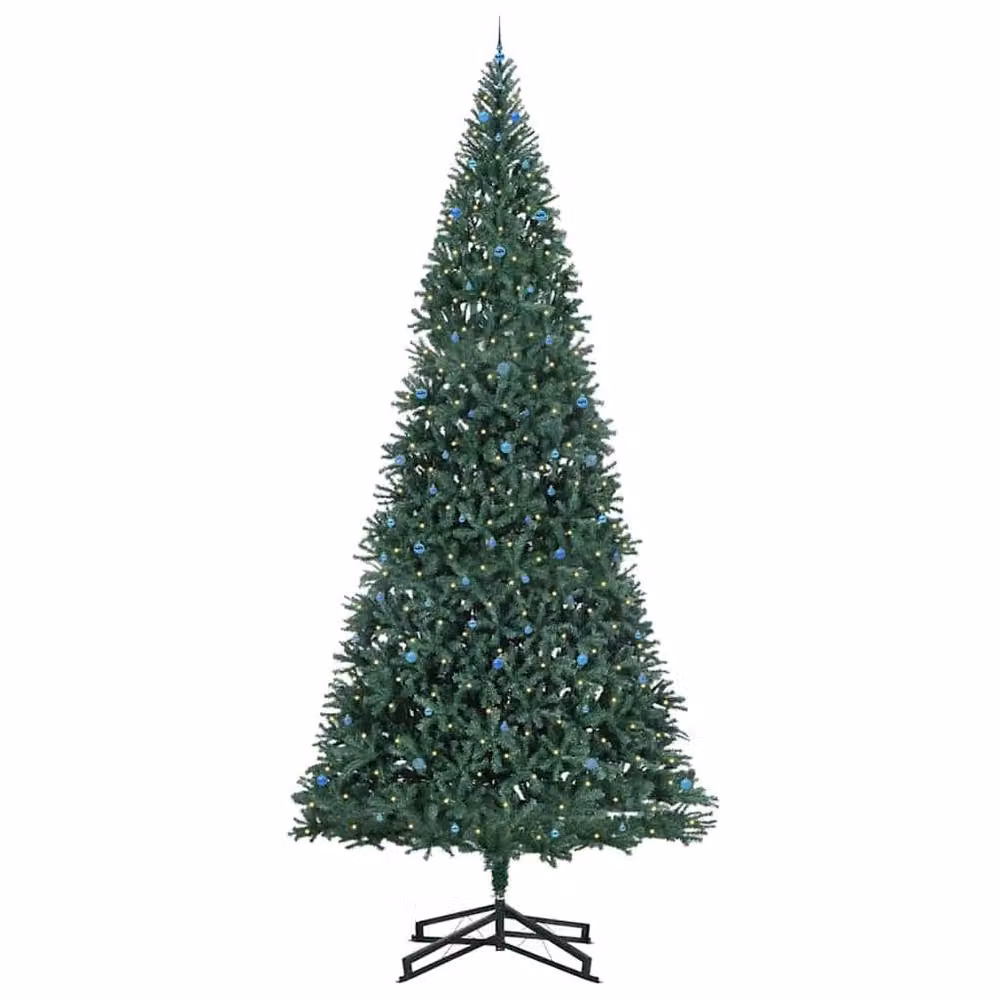 Berkfield Home Pre-lit Artificial Christmas Tree with Ball Set, Green, 500 cm – 3