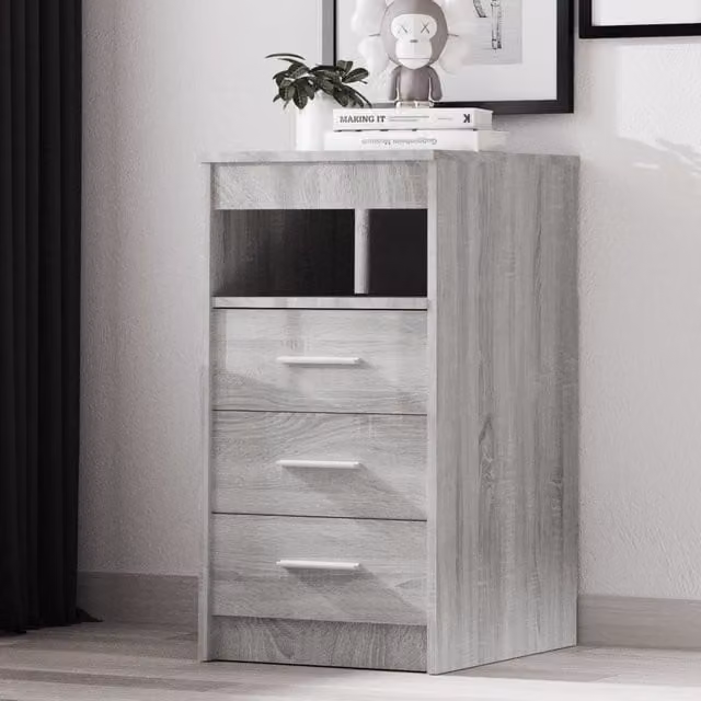 Berkfield Home Grey Sonoma Drawer Cabinet, W/D/H: 40 x 50 x 76 cm – 1