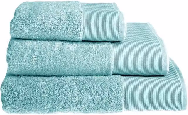 Allure Bath Fashions Pack of 2 Bamboo and Cotton Hand Towels in Blue, 50 x 50 x 50 cm – 1