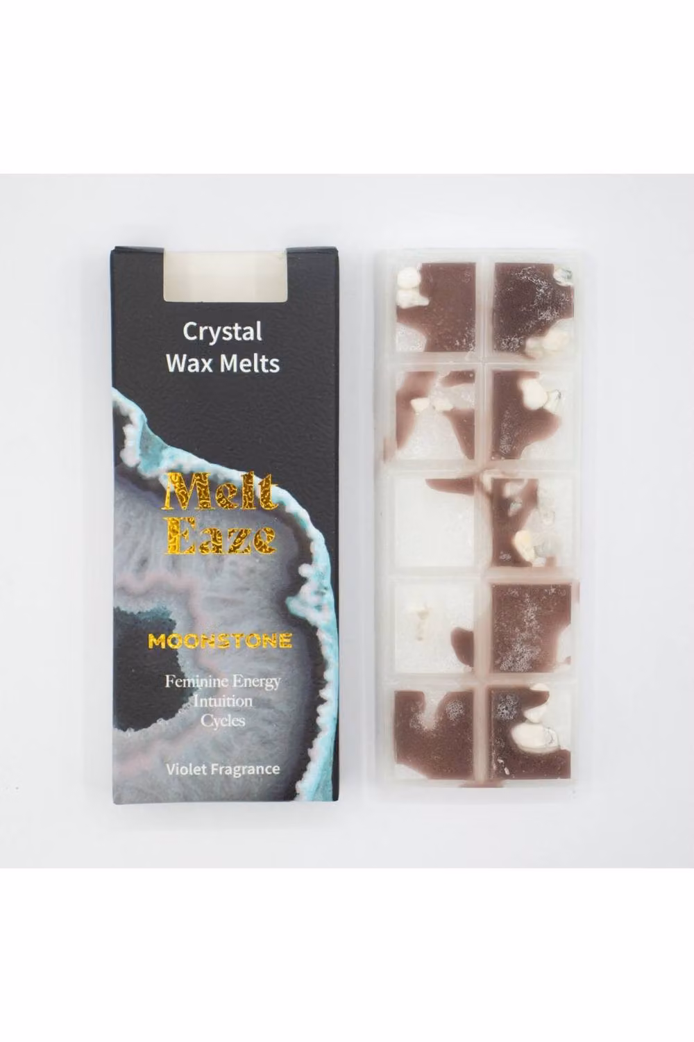 KDMD MeltEaze Moonstone Glow Violet Wax Melts, 50g, White and Purple – 2