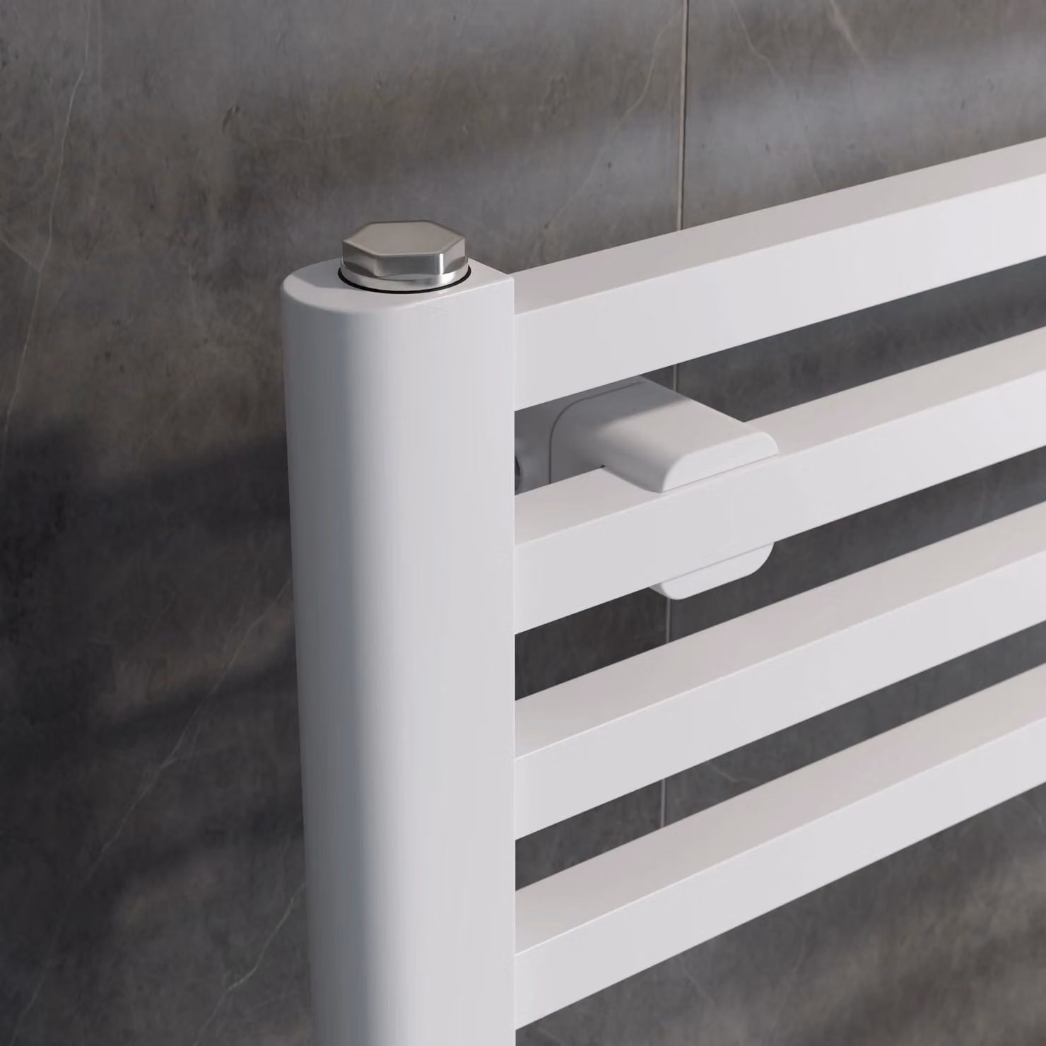 Agadon Willow Designer Towel Radiator in White, W/H: 40.0 x 92.2 cm – 3
