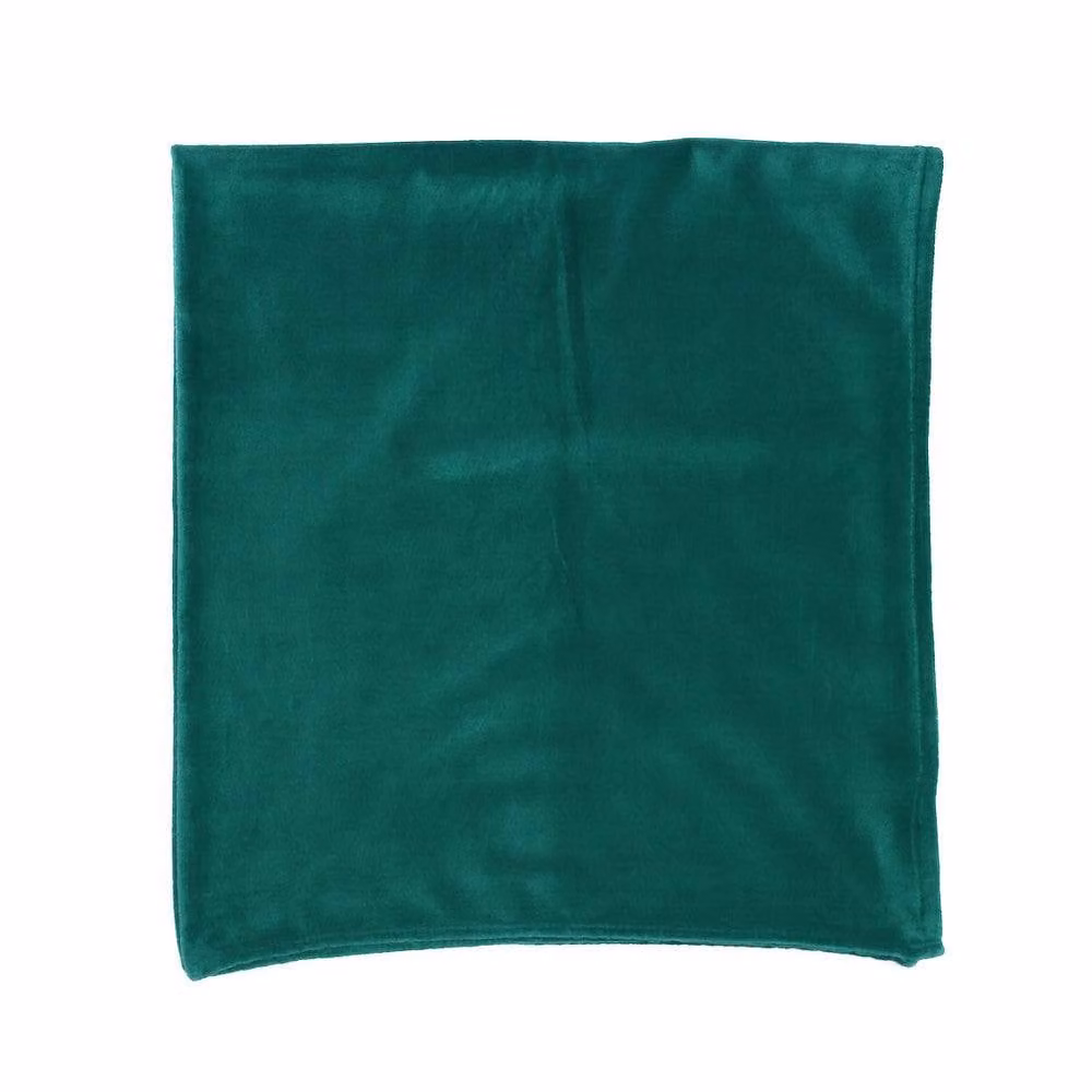 Voltico Super Soft Plain Flannel Throw Blanket in Green and Grey, W/D/H: 130 x 160 cm – 2