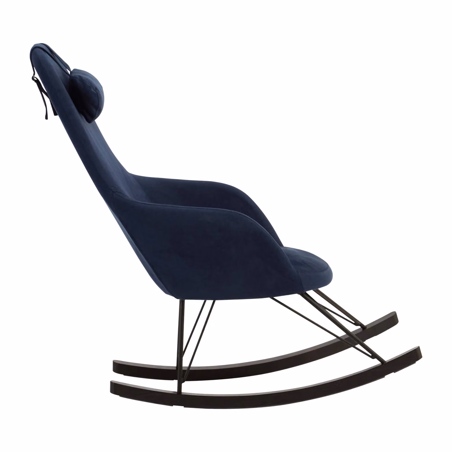 Orsina Kolding Blue Fabric Rocking Chair with Armrests – 2