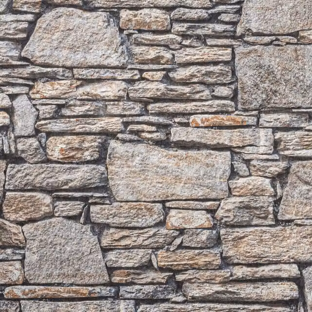 Rasch Cornish Stone Grey Rustic Bricks and Wood Non-Woven Washable Wallpaper