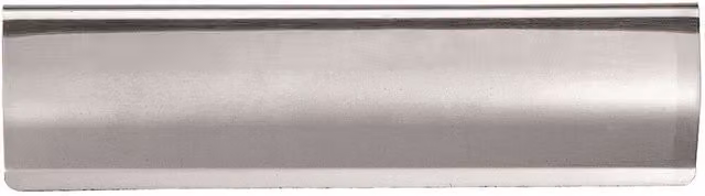 Loops Stainless Steel Interior Letterbox Plate Tidy Cover Flap, W: 28.0 cm, H: 6.2 cm – 2