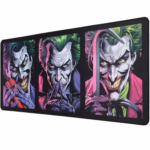 Subsonic DC Comics Joker Official XXL Mouse Pad and Desk Mat, Multicolour and Purple, W: 90 cm, D: 40 cm
