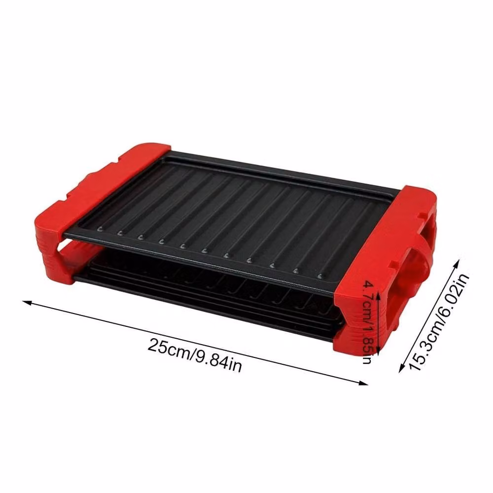 PAWNORA Microwave Grill and Toastie Maker in Black and Red – 2