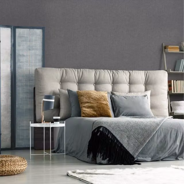 Superfresco Linen Wallpaper in Grey