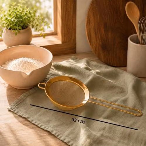 Orsina Gold Fine Mesh Stainless Steel Sieve with Handles, 14 cm – 2