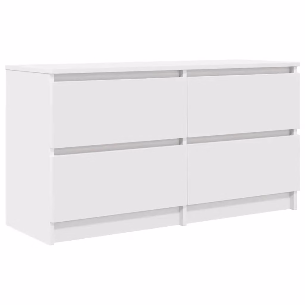 Berkfield Home White TV Cabinet in Engineered Wood W/D/H: 100 x 35 x 54 cm – 2