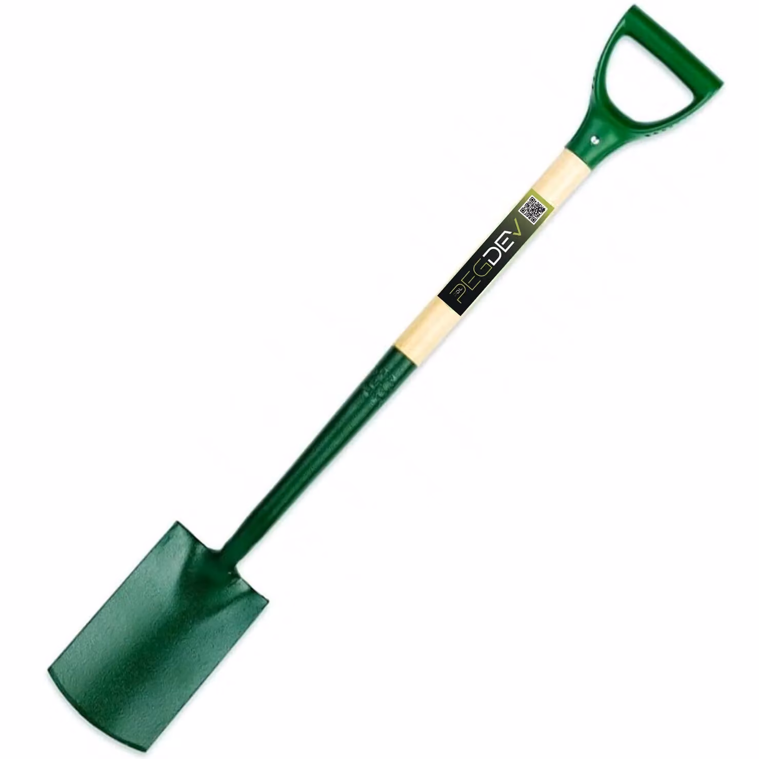 Pegdev PDL Ergonomic Steel Garden Spade in Green with Bent Shaft – 2