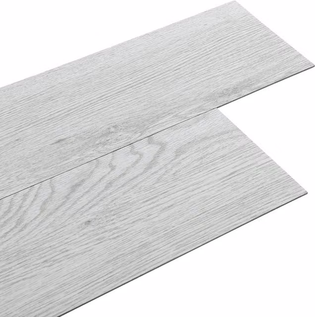 Garden Sanctuary Rustic Wood Look Self-Adhesive Vinyl Plank Flooring in White