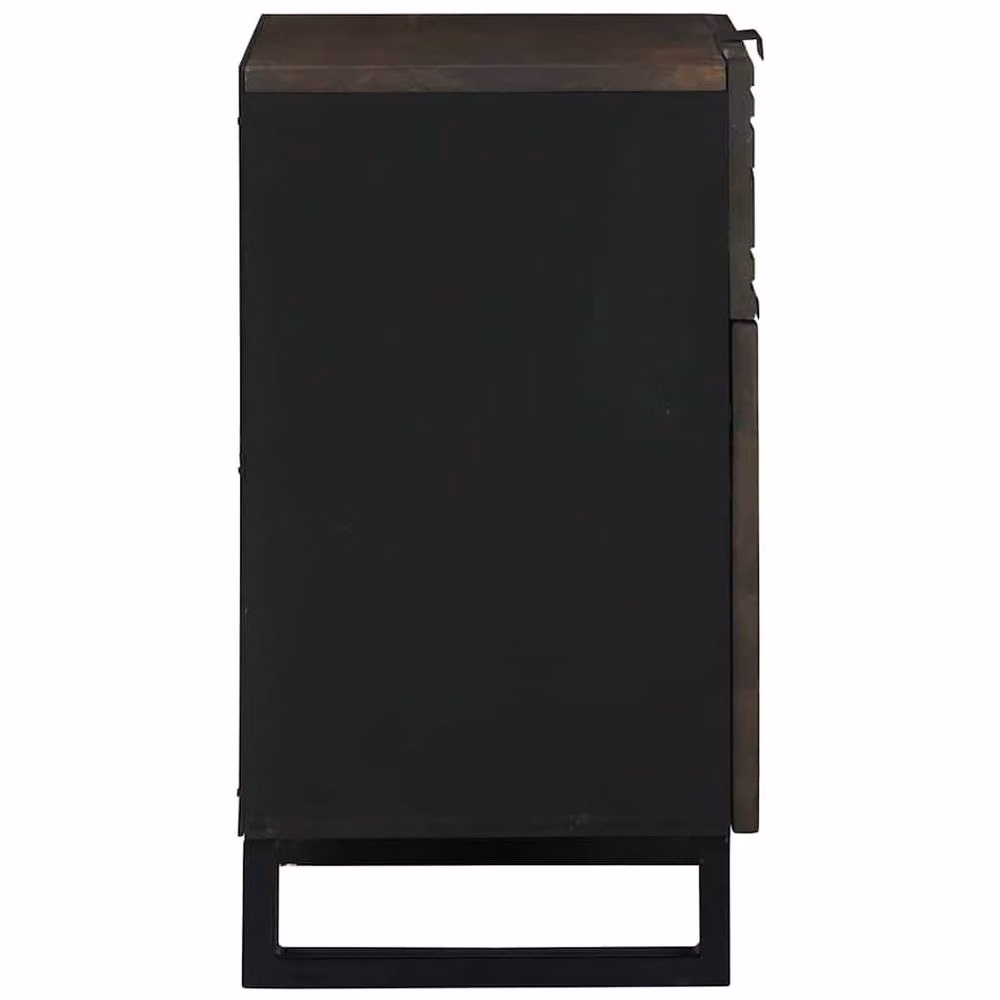 Berkfield Home Bedside Cabinet in Brown Solid Mango Wood, W/D/H: 50 x 33 x 60 cm – 2