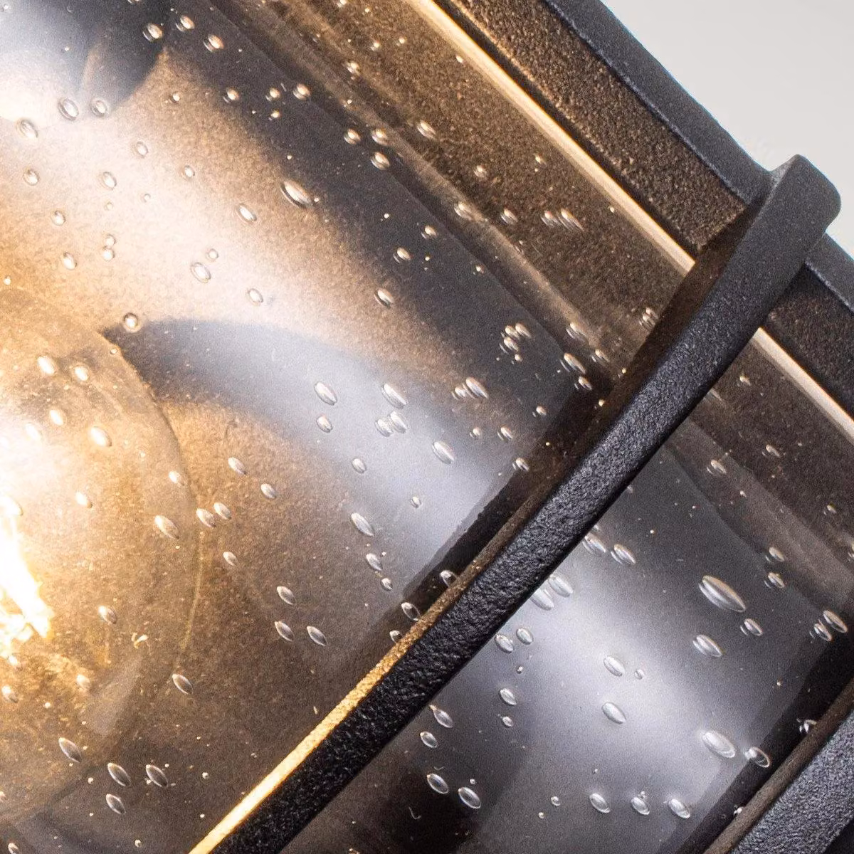Feiss Lighthouse Maritime Outdoor Wall Lantern in Textured Black with Transparent Glass, IP44 – 2