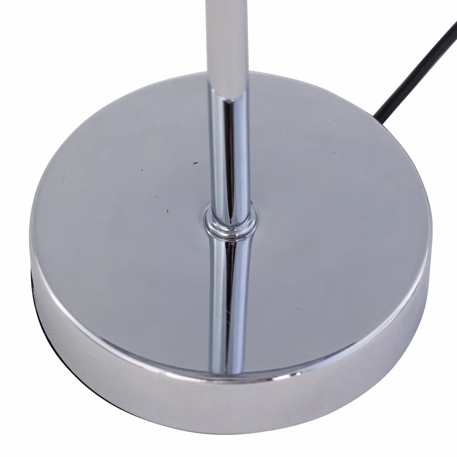 First Choice Lighting Chrome Touch Operated Dimmable Table Lamp with White Fabric Shade – 2