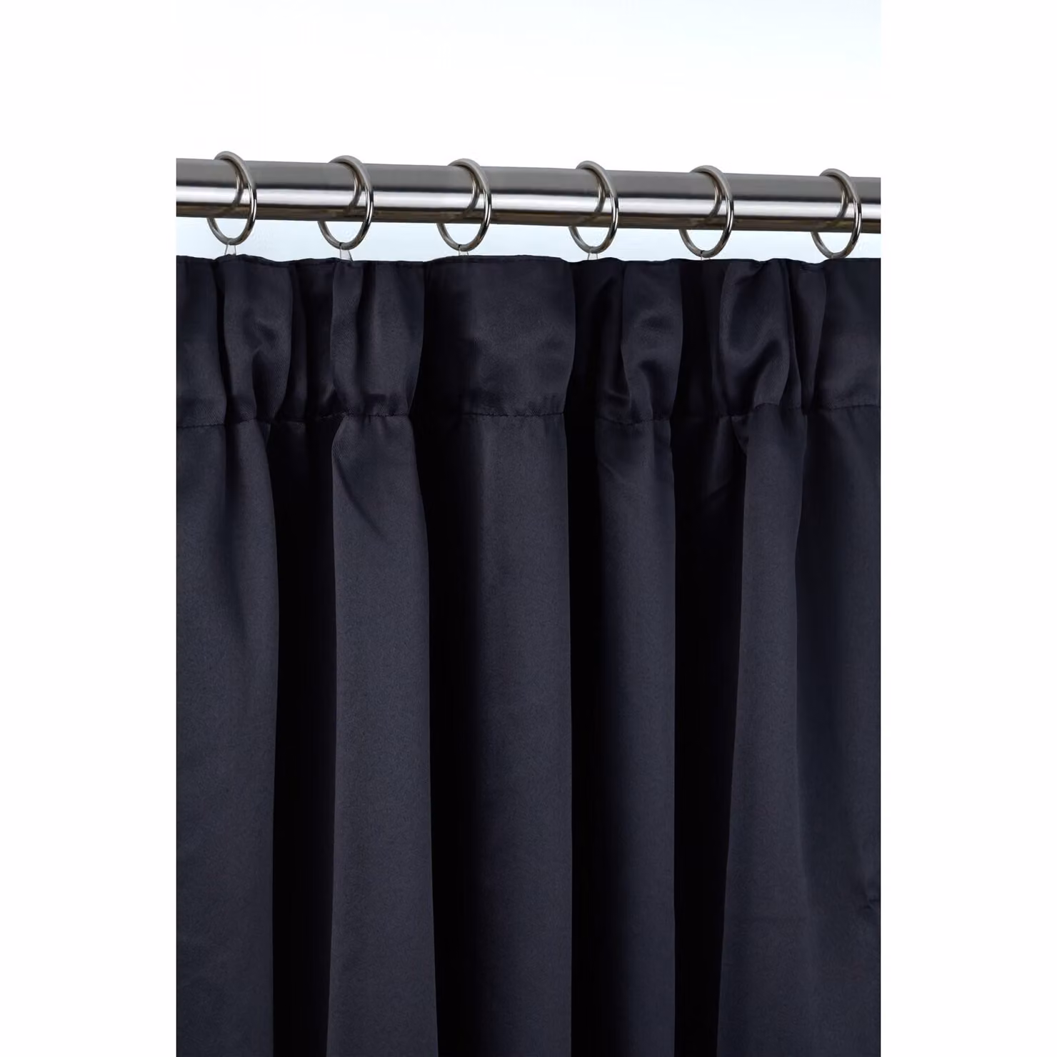 Emma Barclay NewEdgeBlinds Blackout Thermal Insulating Eyelet Door Curtain, Black, Width: 168 cm – 2