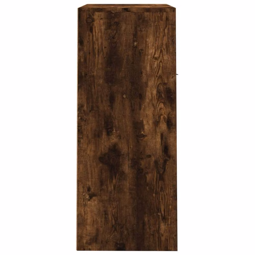 Berkfield Home Smoked Oak Shoe Cabinet in Brown, W/D/H: 60 x 35 x 84 cm – 4