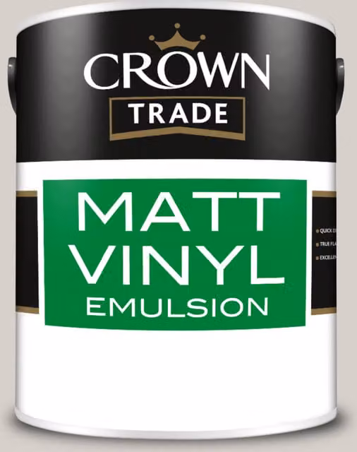 Crown Trade Dash Of Nutmeg Brown Vinyl Matt Water Based Dispersion Paint, 5 l