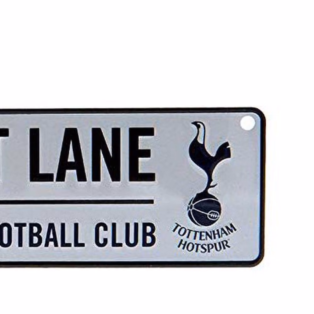 Tottenham Hotspur FC Official Metal Hanging Wall Plaque in White and Black – 2