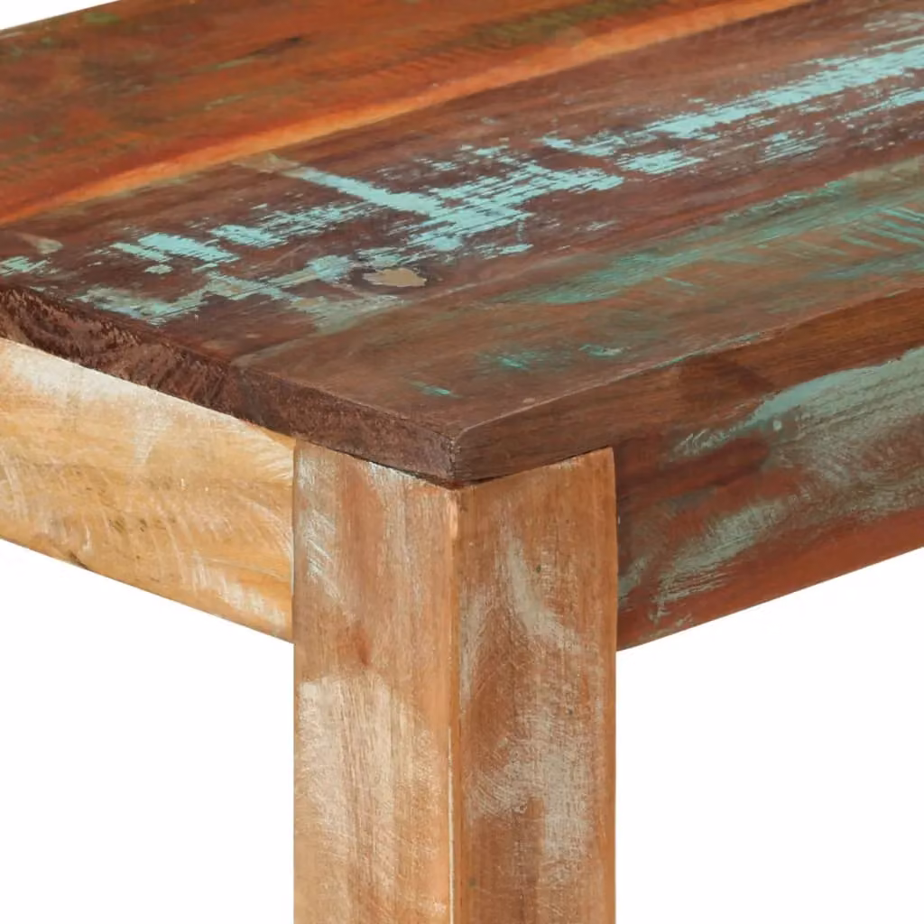 Berkfield Home Rustic Solid Reclaimed Wood Console Table W/D/H: 110 x 35 x 76 cm – 2