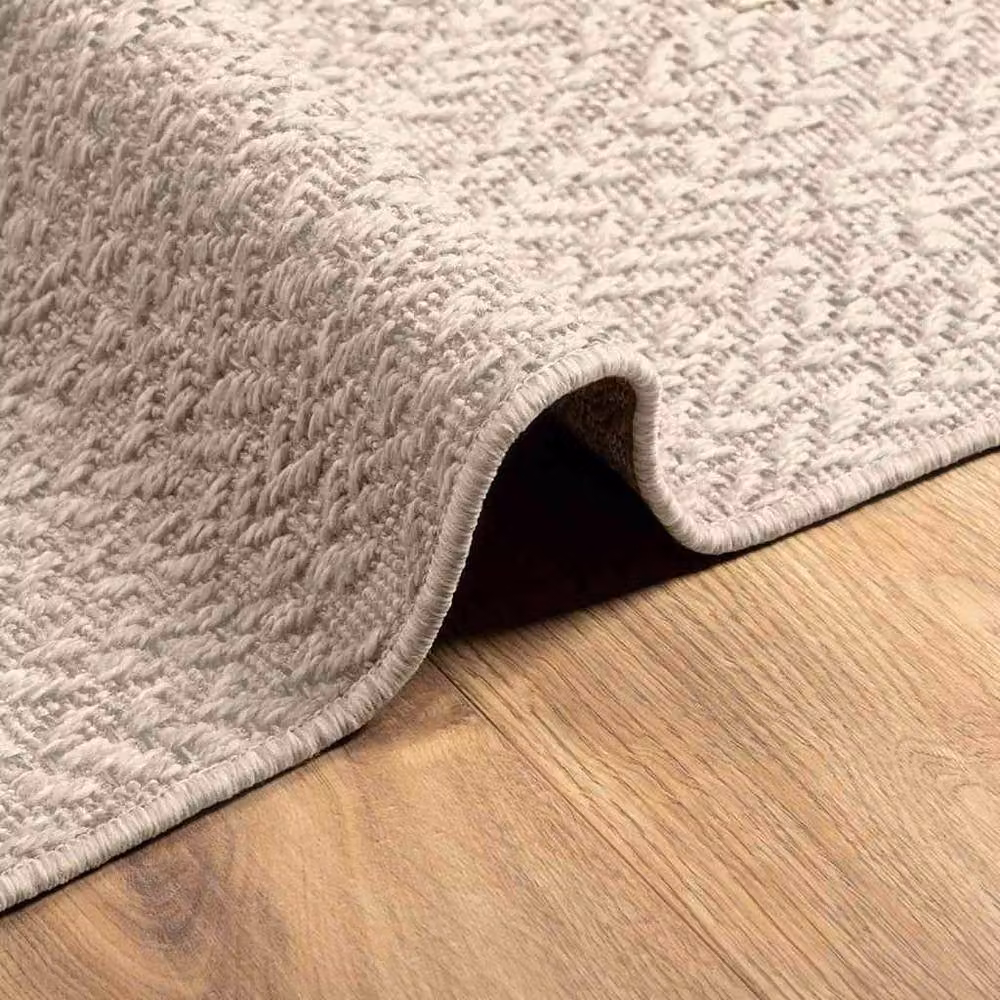 Berkfield Home ZIZUR Jute Look Indoor and Outdoor Rug, Beige, W/D: 240 x 240 cm – 3
