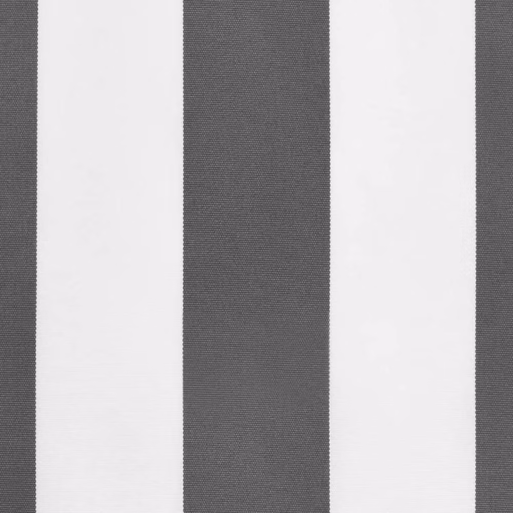 Berkfield Home Replacement Awning Valance Fabric in Anthracite and White Stripe, 3.5 m – 2