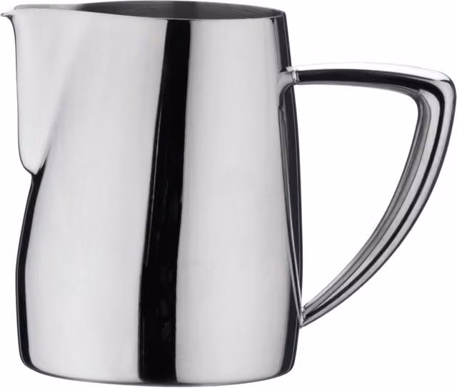 Cafe Stal Art Deco Stainless Steel Milk Jug, Silver, 0.34 l