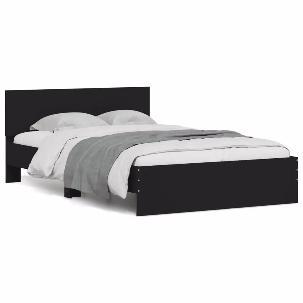 Berkfield Home Small Double Bed Frame with Lift Up Base, Black, W/D/H: 120 x 190 cm – 2