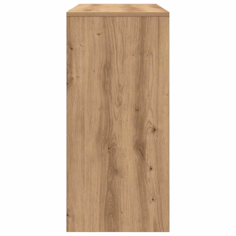 Berkfield Home Modern Artisan Oak Writing Desk in Brown, W: 102.5 cm, D: 35 cm, H: 75 cm – 5