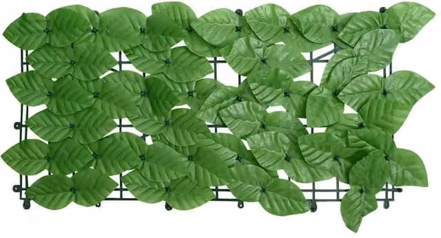 Berkfield Home Green Leaves Artificial Hedge Balcony Screen, W: 600 cm, H: 150 cm