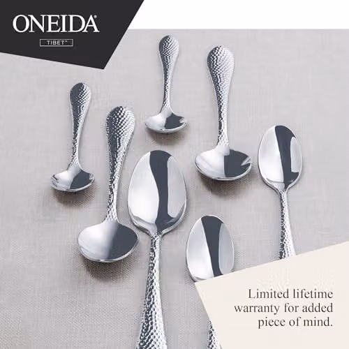 Oneida Tibet 16 Piece Polished Stainless Steel Cutlery Set in Silver – 7