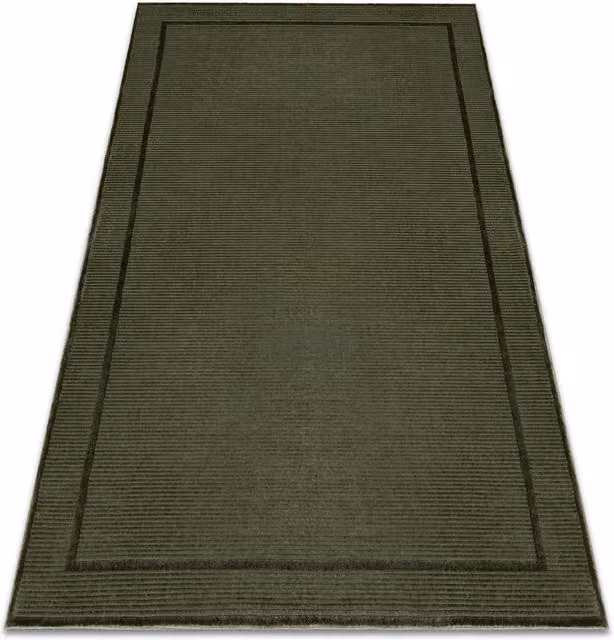 RugsX Aura Green Geometric Polyester Rug, W: 80 cm, L: 150 cm