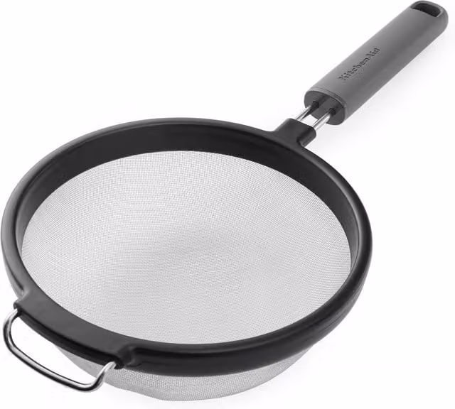 KitchenAid Oval Stainless Steel Mesh Sieve with Handle, Grey