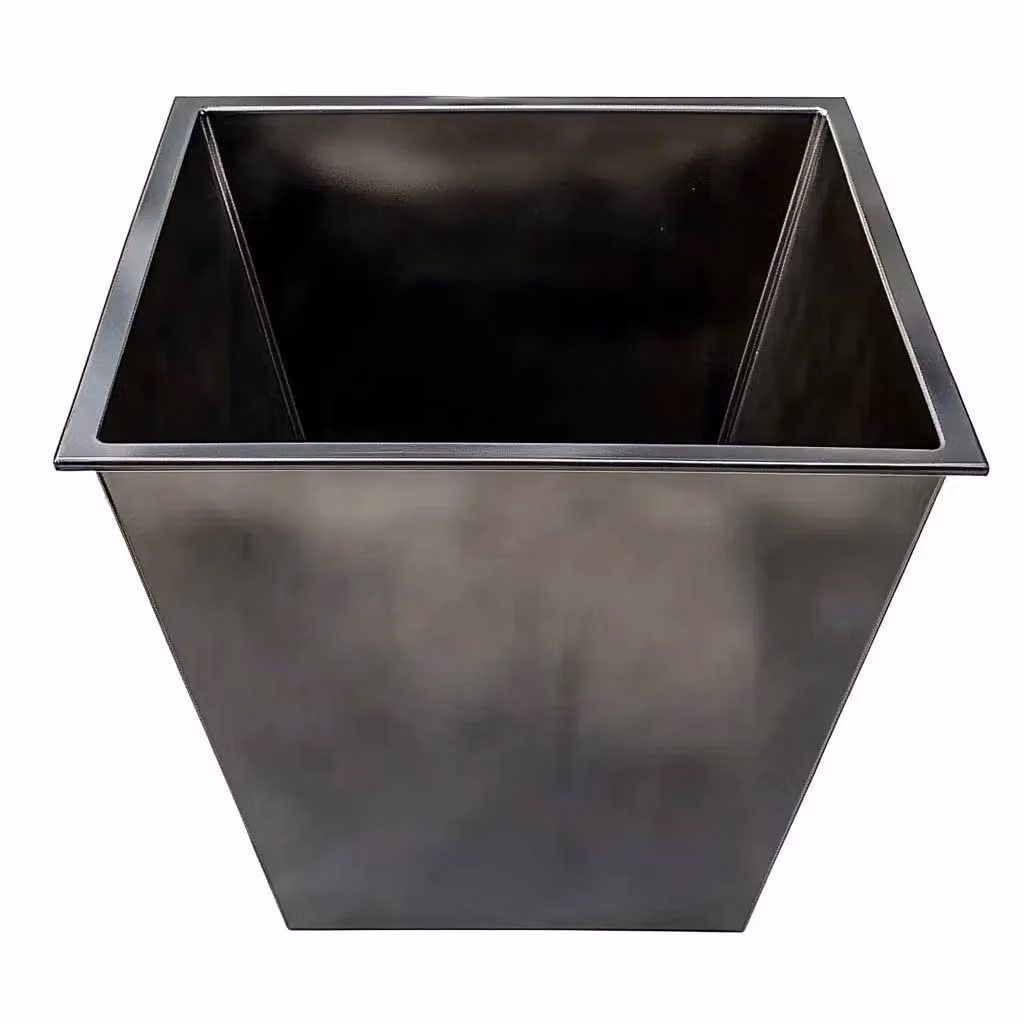 Access Garden Products Black Galvanised Steel Planter Tub, Diameter: 32 cm – 4
