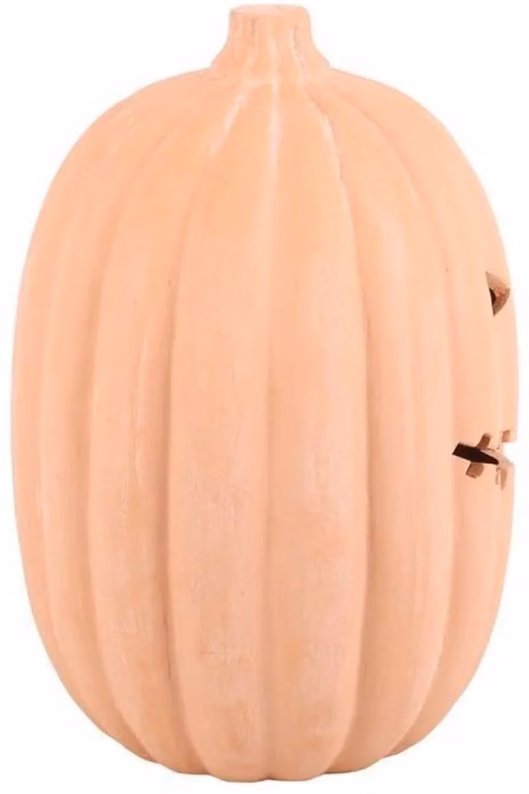 KDMD Coral Ceramic Terracotta Pumpkin Tabletop Ornament, 30 cm