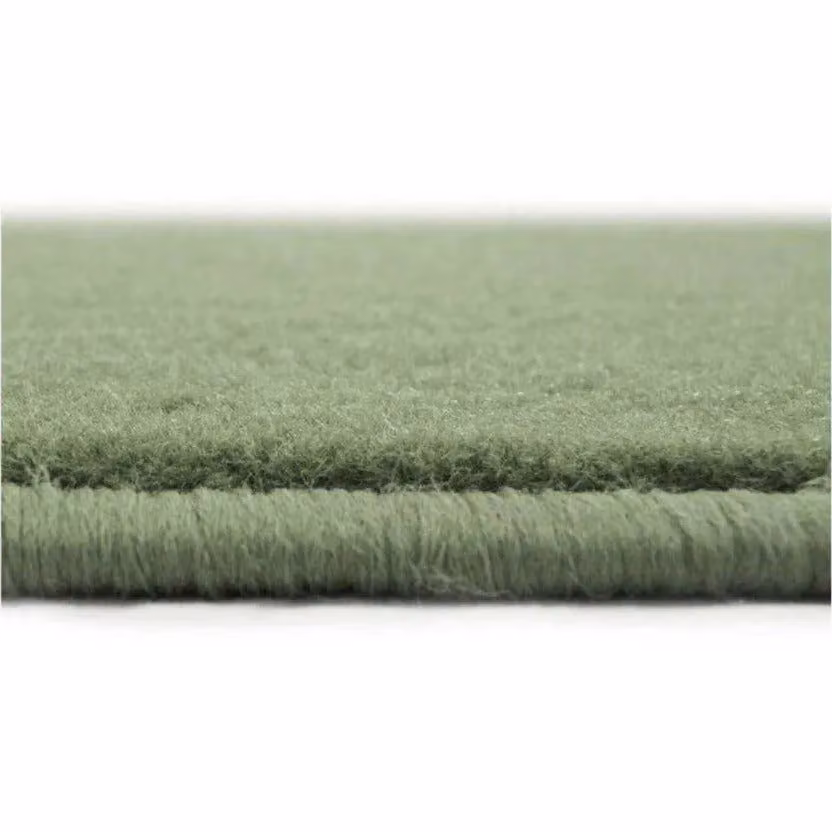 THE RUGS Maestro Collection Solid Design Green Rectangular Rug, W: 67 cm, L: 200 cm – 3