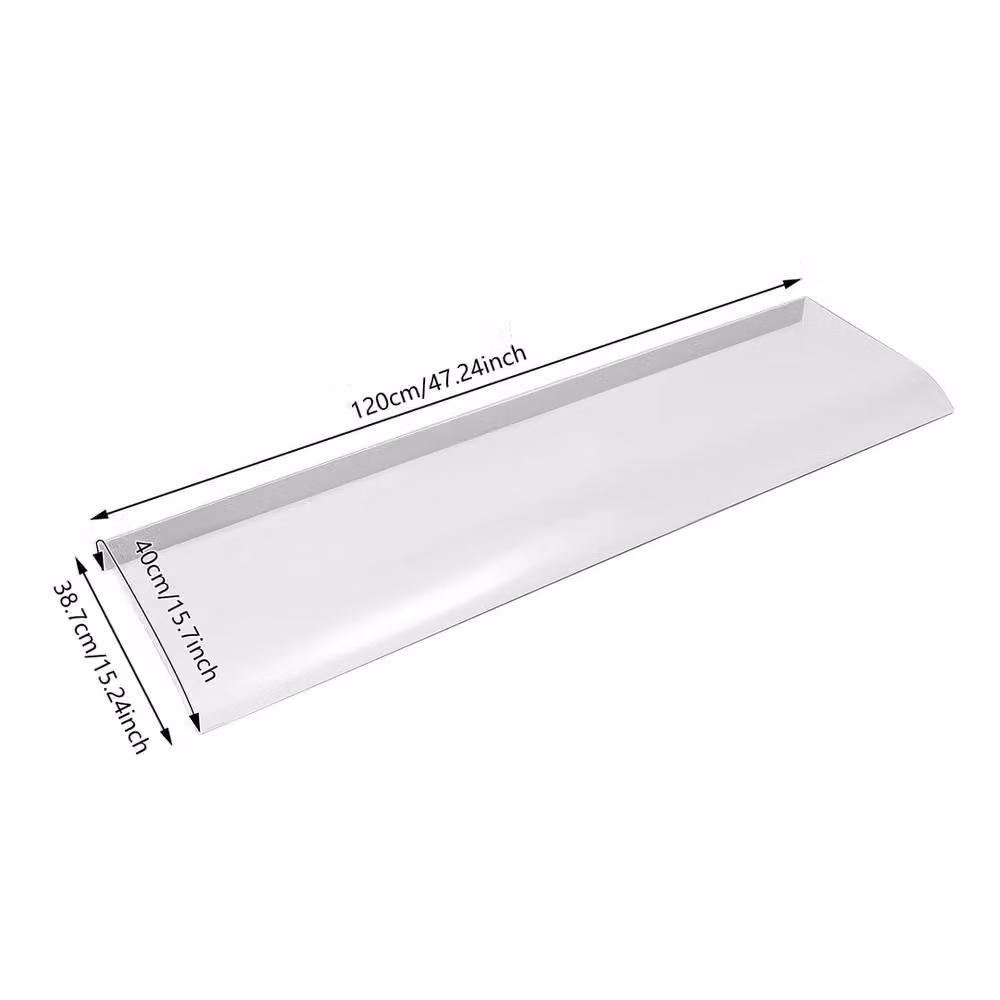 EONLION Clear Door Canopy Awning Shelter, W: 100 cm, D: 38.7 cm, H: 120 cm – 2